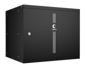 Cabeus WSC-05D-9U55/45m-BK Шкаф телекоммуникационный настенный 19" 9U, цвет черный