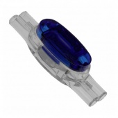 U1-B Скотчлок® соединитель, жила 0.9 - 1.3мм, изол. до 3,18мм, прозрачный, синяя крышка (100 шт. в коробке)