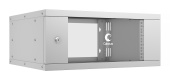 Cabeus WSC-05D-4U55/45 Шкаф телекоммуникационный настенный 19" 4U, серия LIGHT разборный, Цвет серый