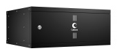 Cabeus WSC-05D-4U55/45m-BK Шкаф телекоммуникационный настенный 19" 4U, серия LIGHT разборный, Цвет черный