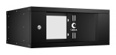 Cabeus WSC-05D-4U55/45-BK Шкаф телекоммуникационный настенный 19" 4U, серия LIGHT разборный, Цвет черный